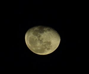 Low angle view of moon in sky