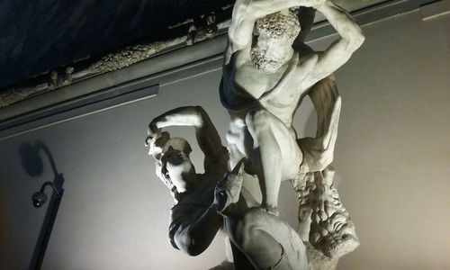 Low angle view of statue in museum