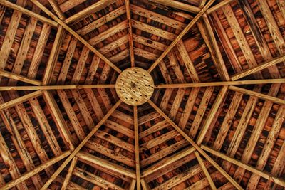 Low angle view of ceiling