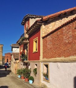 Buildings against blue sky