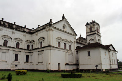 Low angle view of historic building against sky