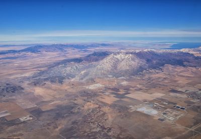 Aerial view of landscape against sky