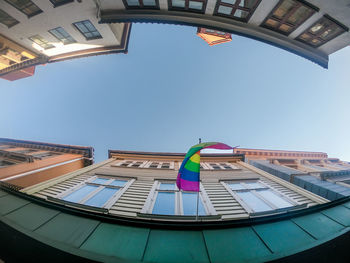 Low angle view of buildings in city