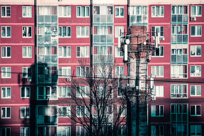 Low angle view of residential building