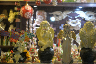 Close-up of statues