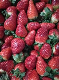 Full frame shot of strawberries