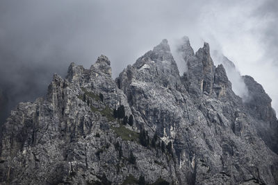 Scenic view of rocky mountains against sky