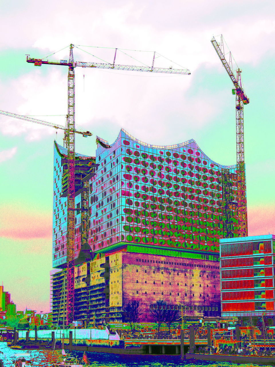 LOW ANGLE VIEW OF CONSTRUCTION SITE AGAINST SKY