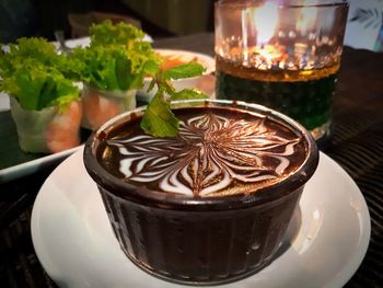 Close-up of drink on table