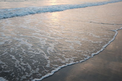 High angle view of beach