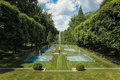 Fountain at garden