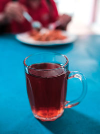 Close-up of drink on table