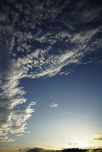 Scenic view of cloudy sky