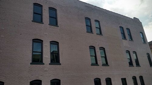 Low angle view of building against sky