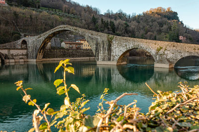 The devil's bridge in borgo a mozzano, lucca