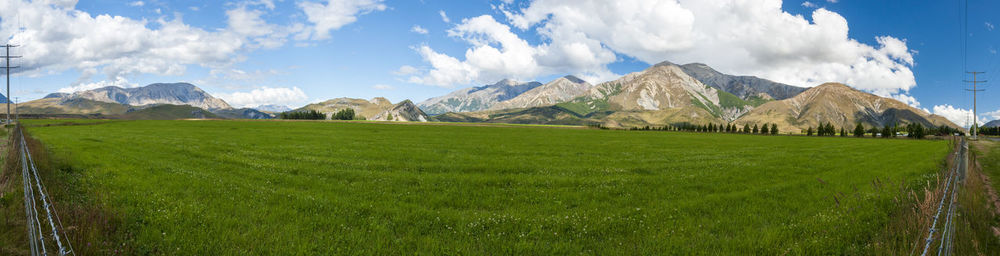 Panoramic view of landscape against sky