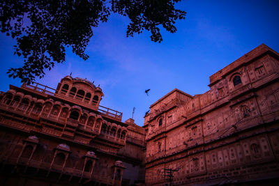 Low angle view of building against sky