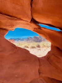 Rock formations in a desert