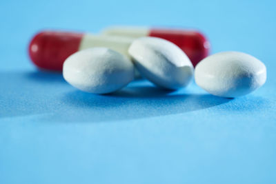 Close-up of balls on table