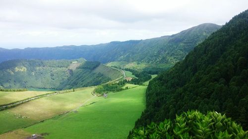 Scenic view of mountains