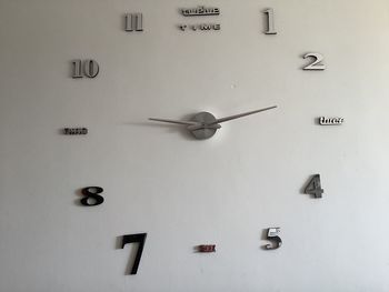 Full frame shot of clock on wall