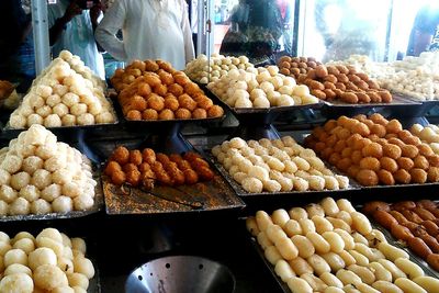 Close-up of vegetables for sale in market