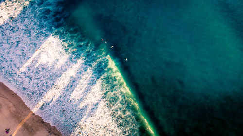High angle view of swimming pool