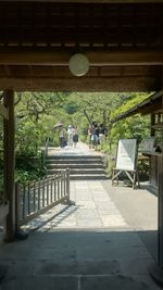 Empty walkway