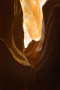 Low angle view of rock formation