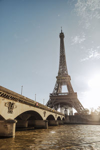 Eiffel tower against sky