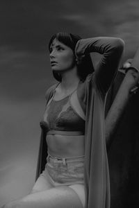 Woman looking away