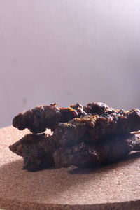 Close-up of bread on table