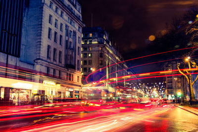 City street at night