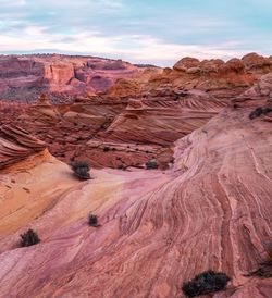 View of rock formations