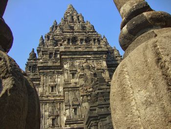 Historic temple against clear sky