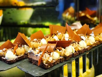 Close-up of chocolate cake