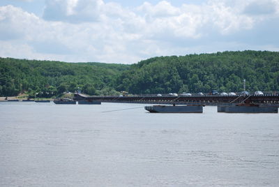 Scenic view of river against sky