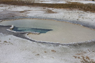 High angle view of water