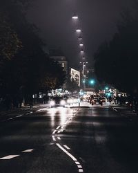 City street at night