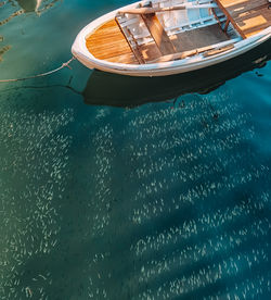 High angle view of swimming pool