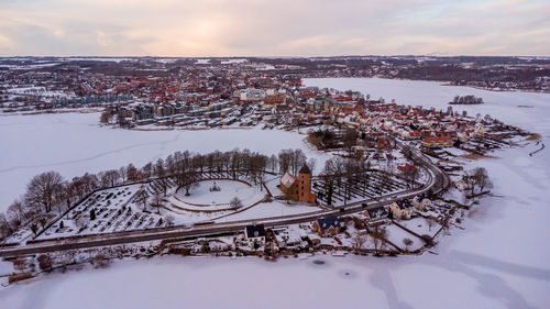 Skanderborg castle church and graveyard, denmark