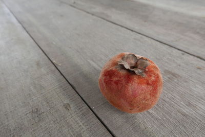 High angle view of fruits on table