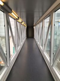 Empty corridor in modern building