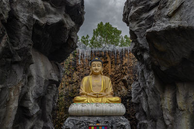 Low angle view of statue