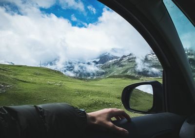 Cropped image of mountain landscape