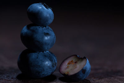Close-up of fruits on table