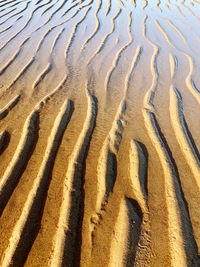 Full frame shot of sand on beach