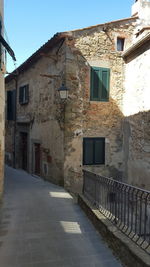 Houses against clear sky