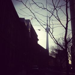 Low angle view of buildings against sky