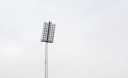 Low angle view of communications tower